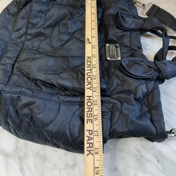 Black Quilted Shoulder Bag - Picture 9 of 13